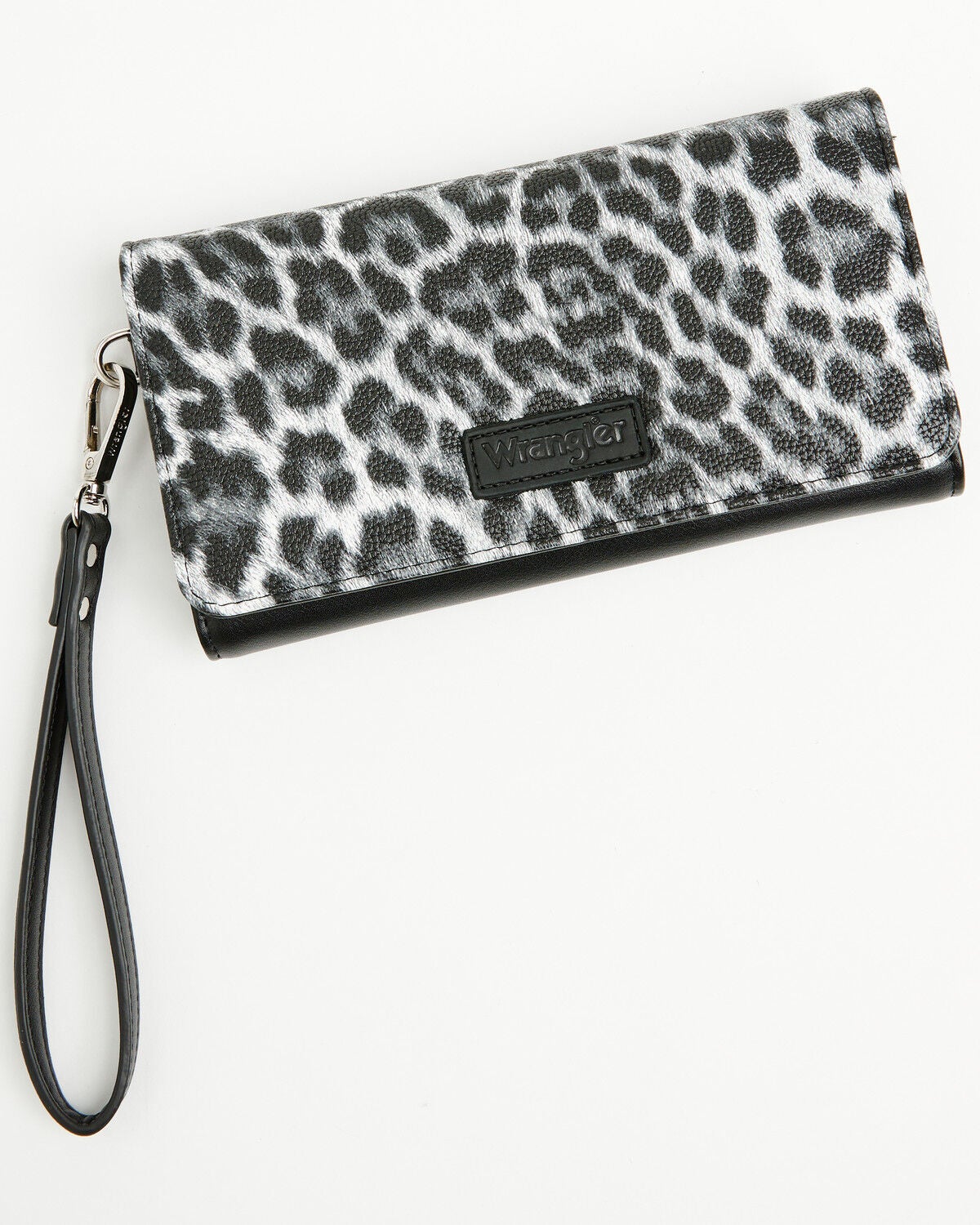 Image #2 - Wrangler Women's Boot Barn Exclusive Leopard Print Wallet, Black, hi-res
