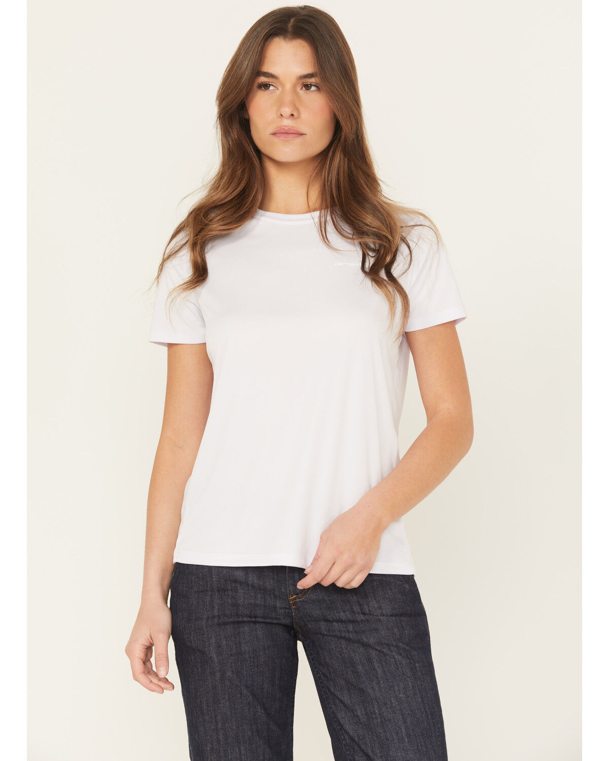 Image #1 - Carhartt Women's Force® Sun Defender™ Relaxed Fit Short Sleeve Work T-Shirt, Lavender, hi-res