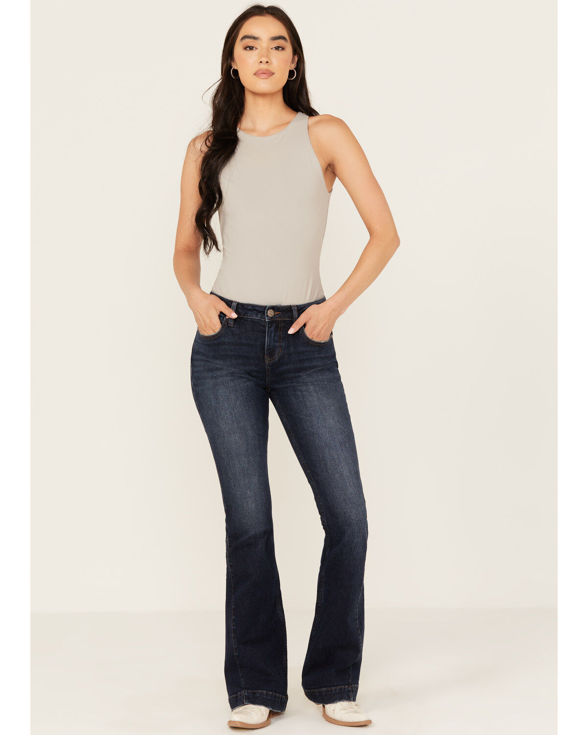 Image #1 - Shyanne Women's Palo Verde High Rise Bootcut Stretch Jeans, Dark Wash, hi-res