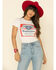 Brew City Beer Gear Women's Budweiser Label Graphic Tee, White, hi-res