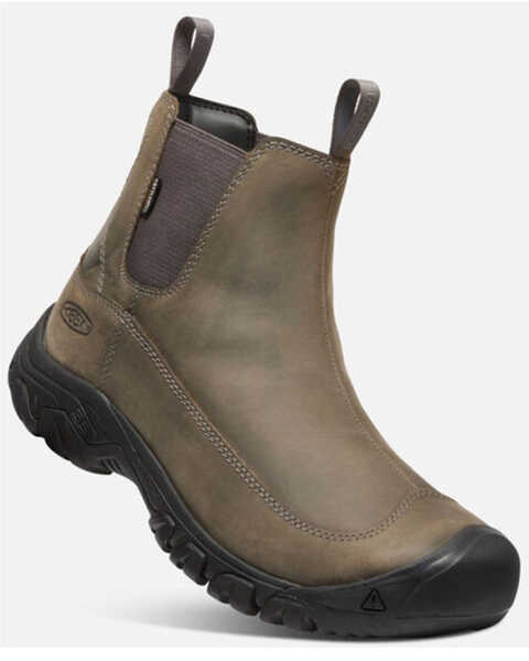 Keen Men's Anchorage III Waterproof Hiking Boots - Soft Toe, Black, hi-res