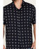 Image #3 - Gibson Men's Bull Pinata Print Western Shirt, Navy, hi-res