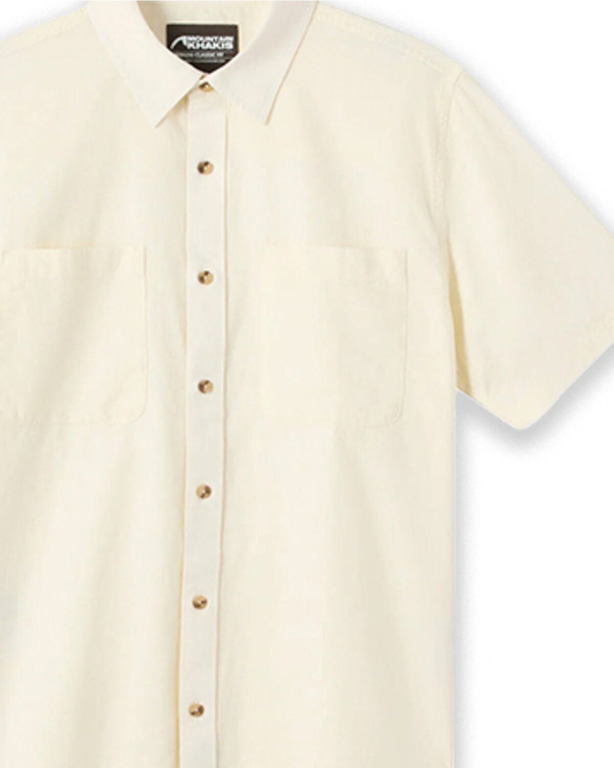 Image #1 - Mountain Khakis Men's Bowman Short Sleeve Button-Down Woven Shirt, Cream, hi-res