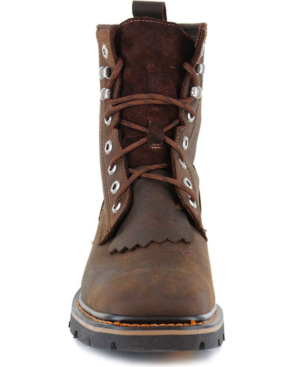 square toe lace up steel toe boots