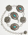 Image #2 - Shyanne Women's Elsa Concho Chain Belt, Silver, hi-res