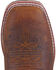 Smoky Mountain Boys' Jesse Bison Leather Print Boot - Square Toe, Brown, hi-res