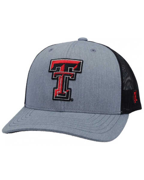 Hooey Men's Texas Tech University Logo Trucker Cap , Grey, hi-res