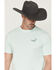 Image #2 - Hooey Men's Hooey Hills Short Sleeve Graphic T-Shirt, Aqua, hi-res