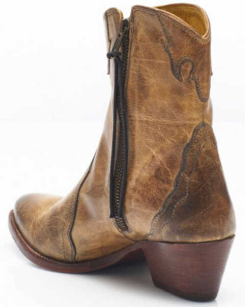 Free People Women's New Frontier Fashion Booties - Round Toe, Tan, hi-res