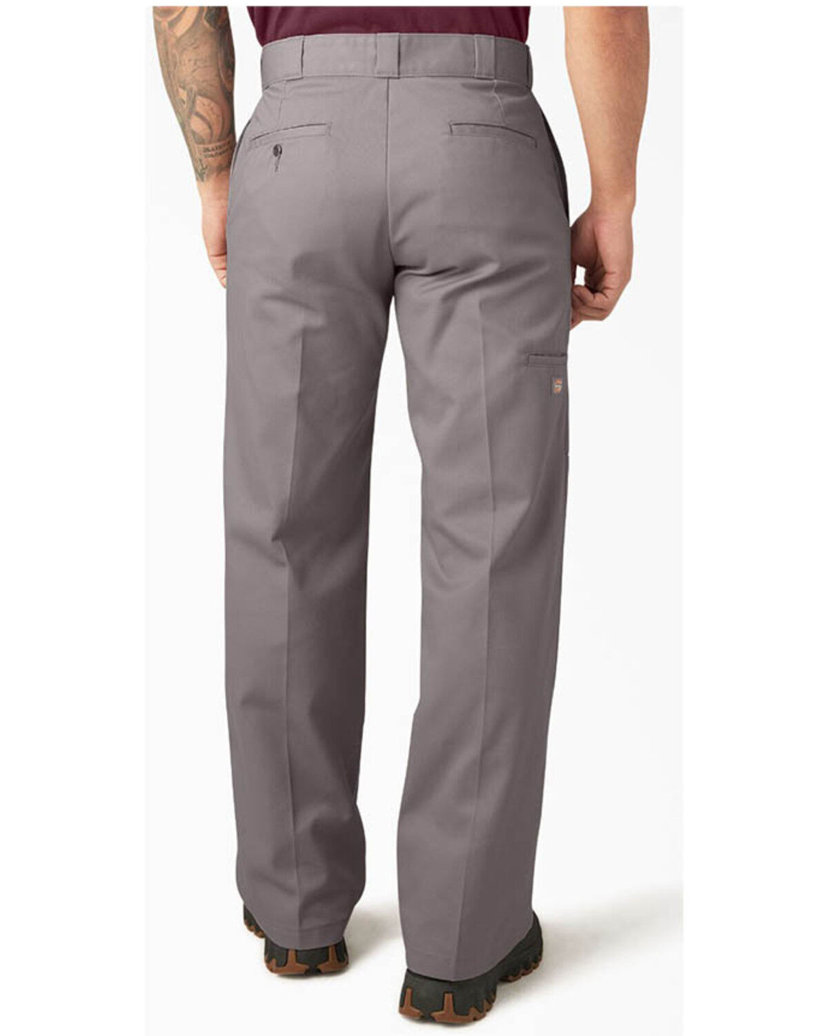 Image #2 - Dickies Men's Loose Fit Double Knee Twill Work Pants, Silver, hi-res