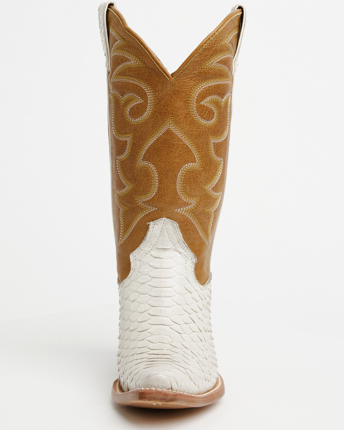 Image #4 - Shyanne Women's Exotic Python Western Boots - Snip Toe, Ivory, hi-res