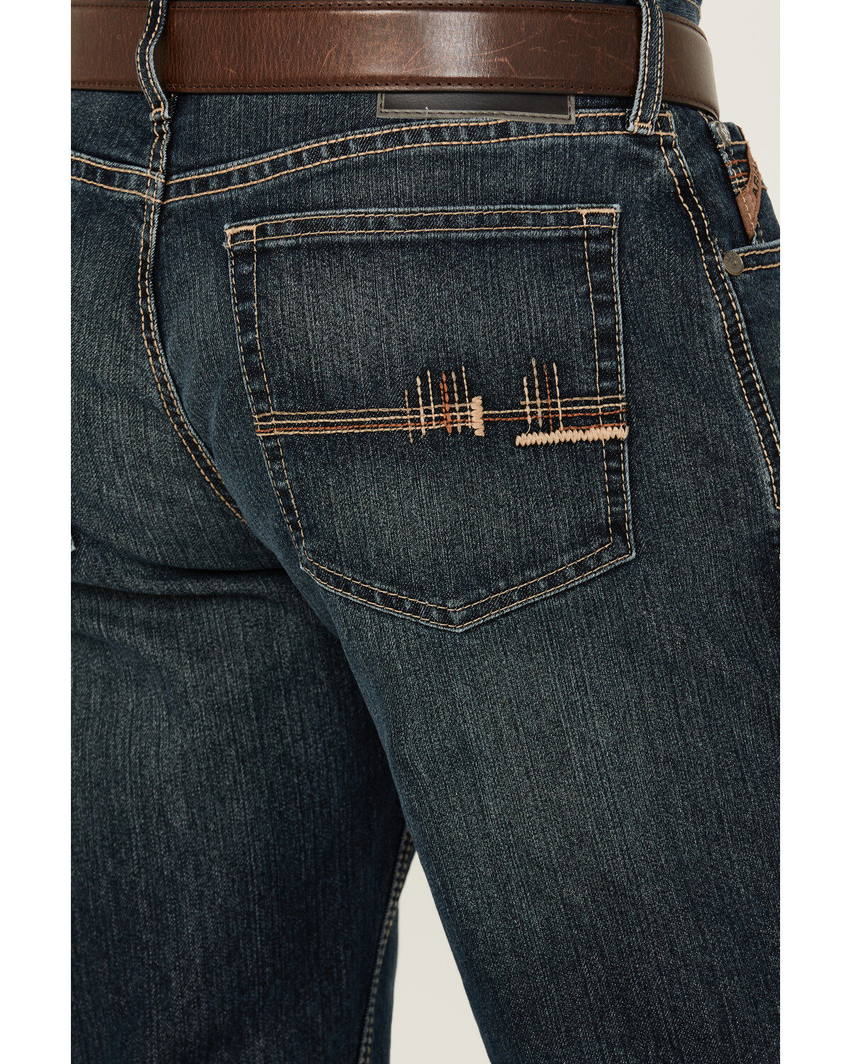 Product Name:  Ariat Men's M4 Derek Dark Wash Relaxed Stretch Bootcut Jeans