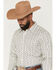 Image #2 - Gibson Trading Co Men's Pool Hall Stripe Print Long Sleeve Button-Down Western Shirt, Ivory, hi-res