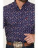 Image #3 - Ariat Men's Berne Americana Print Short Sleeve Button-Down Shirt, Blue, hi-res