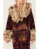Image #3 - Tasha Polizzi Women's Southwestern Print Faux Fur Adirondack Blanket Coat, , hi-res