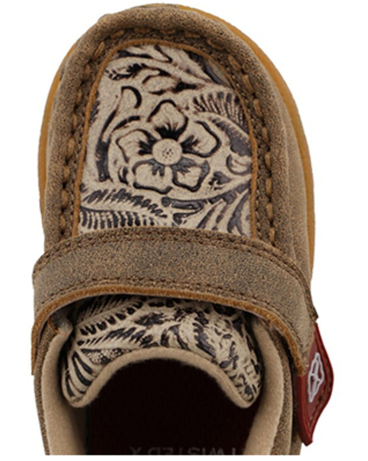 Image #6 - Twisted X Toddler Girls' Driving Mocs, Brown, hi-res