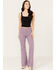 Image #1 - Rolla's Women's East Coast High Rise Corduroy Flare Pants, Light Purple, hi-res