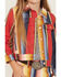 Image #3 - Wrangler X Lainey Wilson Girls' Rodeo Striped Trucker Jacket, Red, hi-res