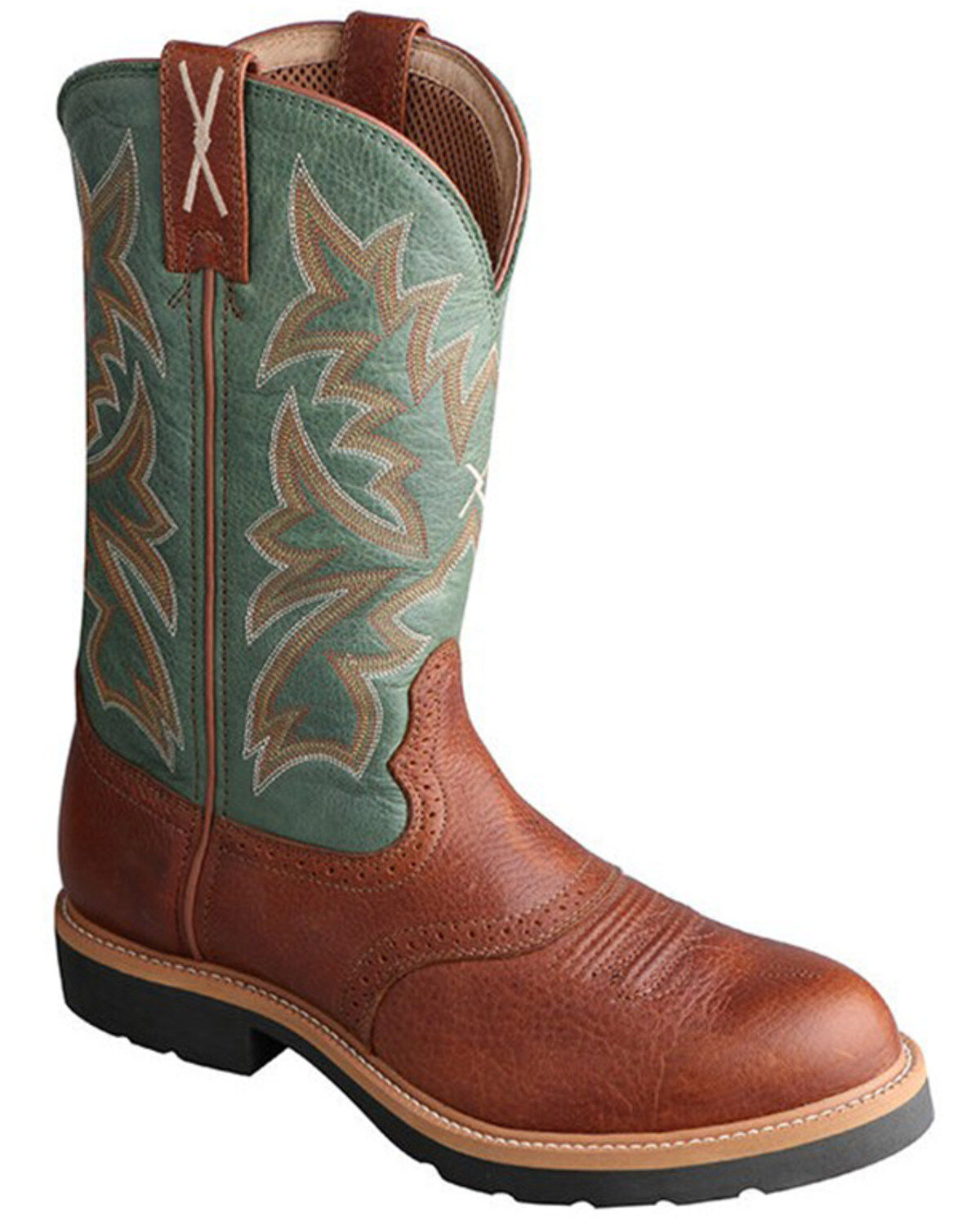 Image #2 - Twisted X Men's Pull-On Safety Work Boots, Cognac, hi-res