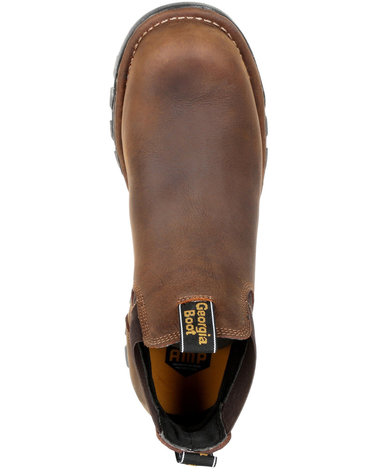 Image #6 - Georgia Boot Men's Eagle One Waterproof Chelsea Work Boots - Soft Toe, Brown, hi-res