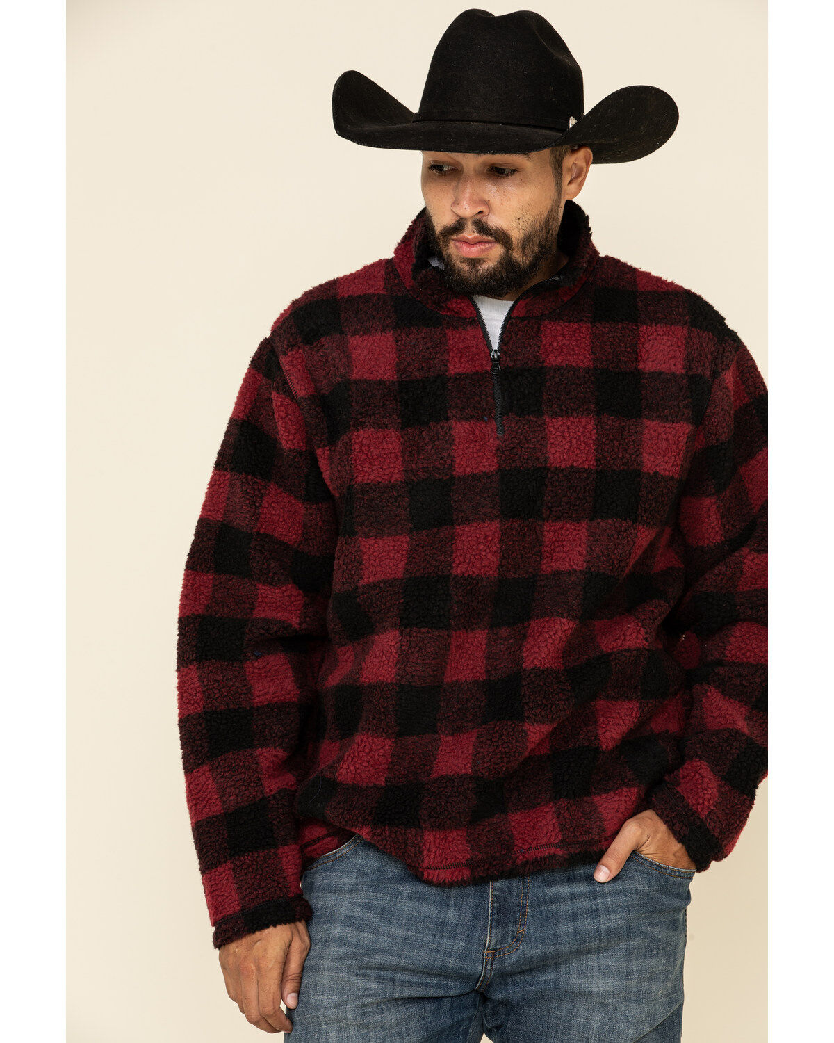 mens plaid sweatshirt