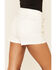 Image #3 - Vigoss Women's High Rise Self Belted Shorts , White, hi-res