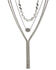 Image #1 - Lainey Wilson Women's 3 Row Stone Necklace, Silver, hi-res