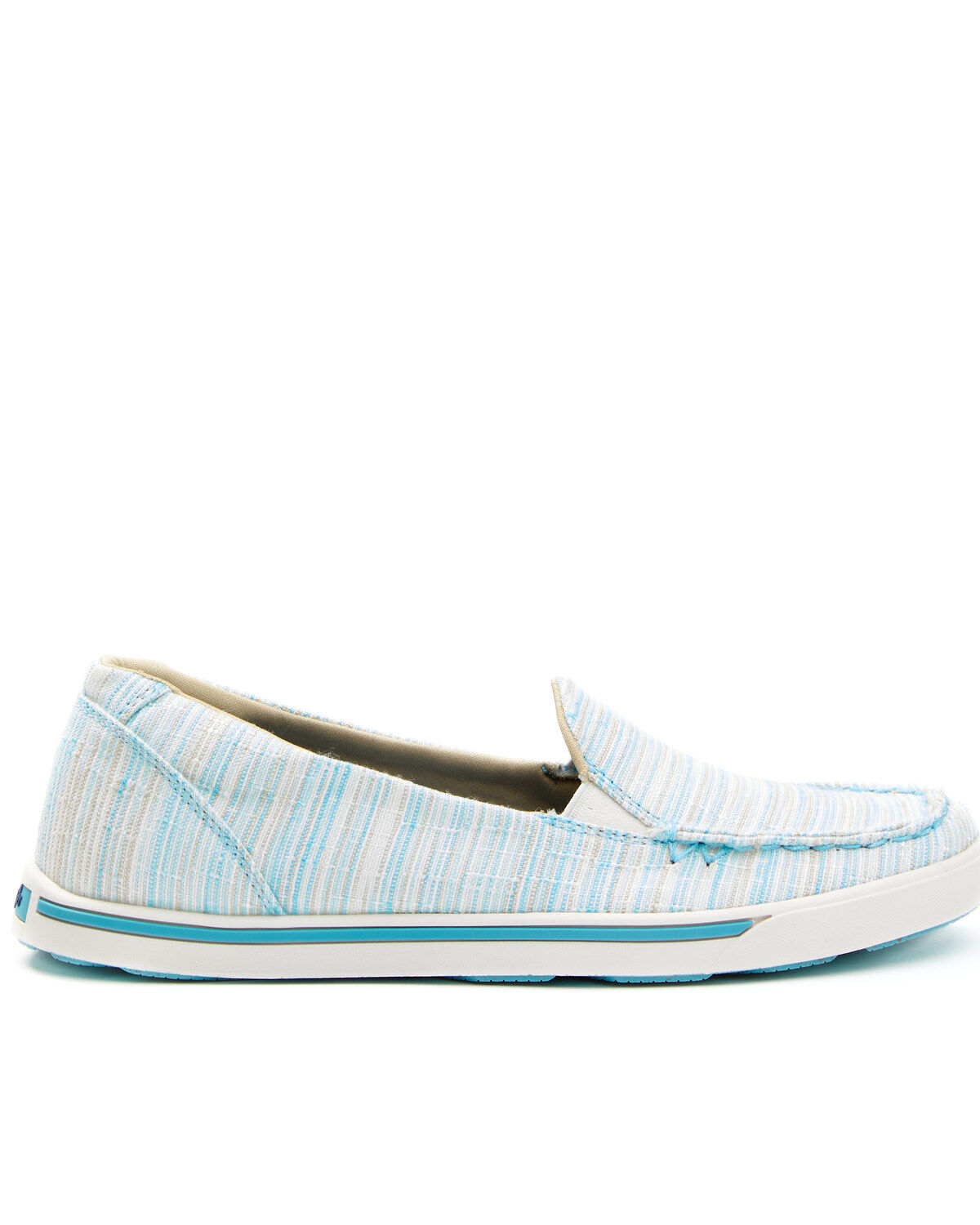 Image #2 - Wrangler Footwear Retro Women's Casual Shoes - Moc Toe, Blue, hi-res