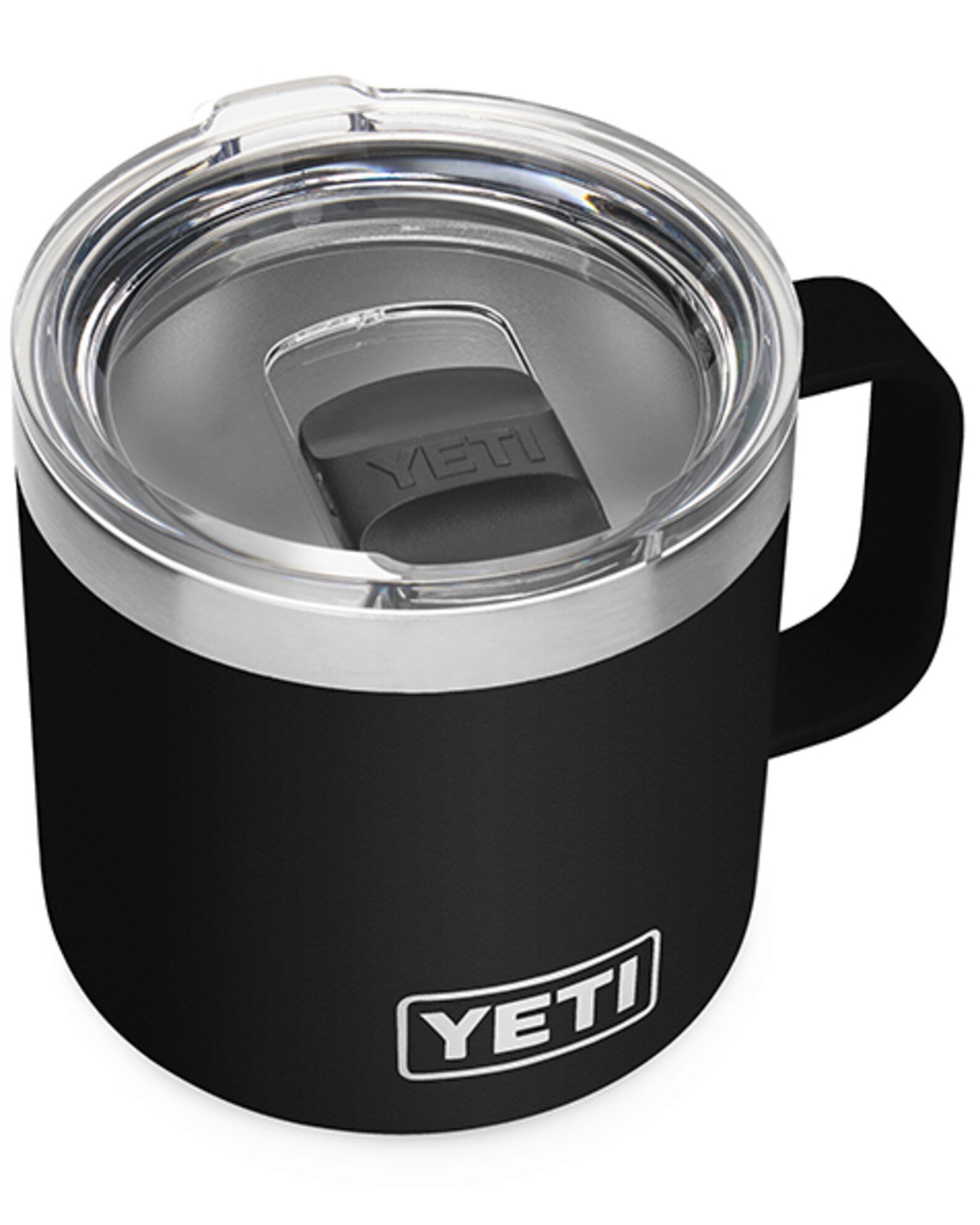 Image #1 - YETI Rambler® 14oz Stackable Mug with MagSlider™ Lid, Black, hi-res