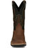 Image #4 - Justin Men's Stampede Bolt Pull On Western Work Boots - Nano Composite Toe, Brown, hi-res