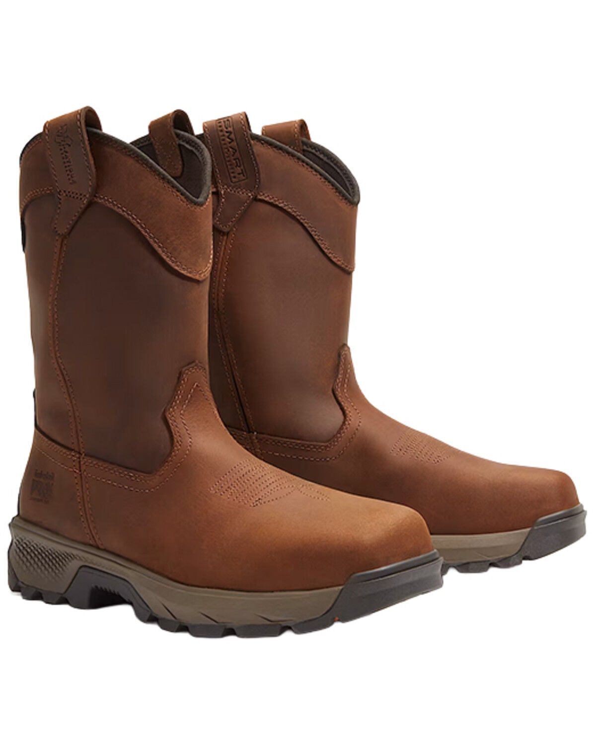 Image #1 - Timberland PRO Men's TiTAN&reg; EV Pull-On Waterproof Work Boot - Composite Toe, Medium Brown, hi-res