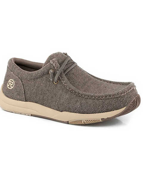 Roper Men's Clearcut Casual Shoes - Moc Toe, Brown, hi-res