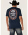 Image #4 - Howitzer Men's Patriot Lager Graphic Short Sleeve T-Shirt, Navy, hi-res
