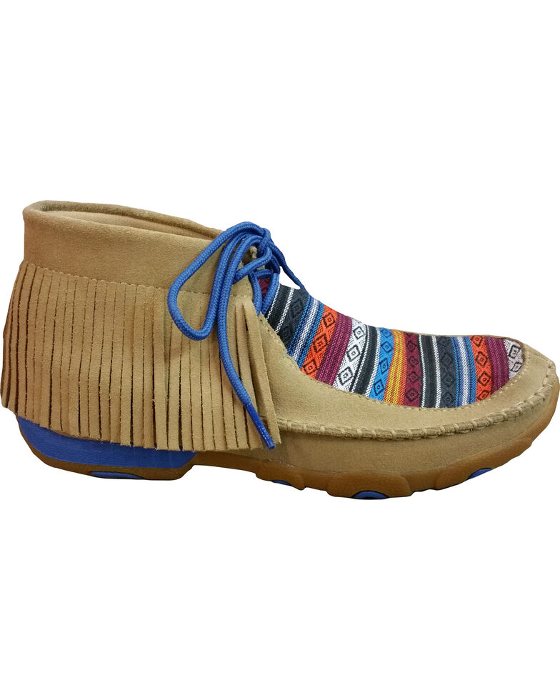 twisted x fringe moccasins