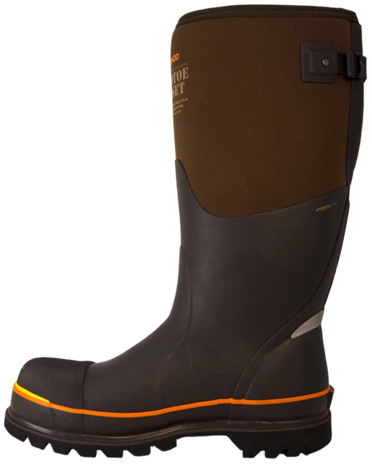 Image #3 - Dryshod Men's Protective Gusset Waterproof Rubber Boots - Nano Toe, Brown, hi-res