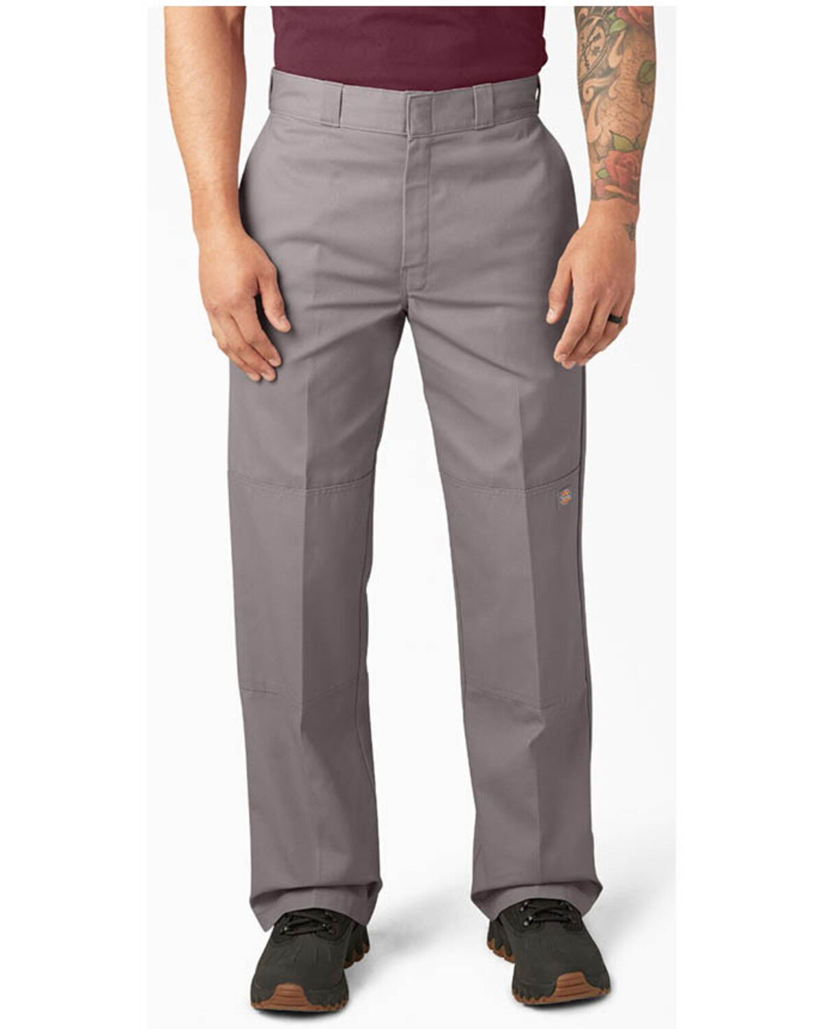 Image #1 - Dickies Men's Loose Fit Double Knee Twill Work Pants, Silver, hi-res