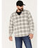 Image #1 - North River Men's Corduroy Medium Plaid Long Sleeve Button Down Shirt, Natural, hi-res