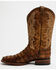 Image #3 - Circle G Men's Orix Caiman Patchwork Western Boots - Broad Square Toe, Tan, hi-res
