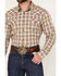 Image #3 - Cody James Men's Buck Off Plaid Print Long Sleeve Snap Western Shirt, Brown, hi-res