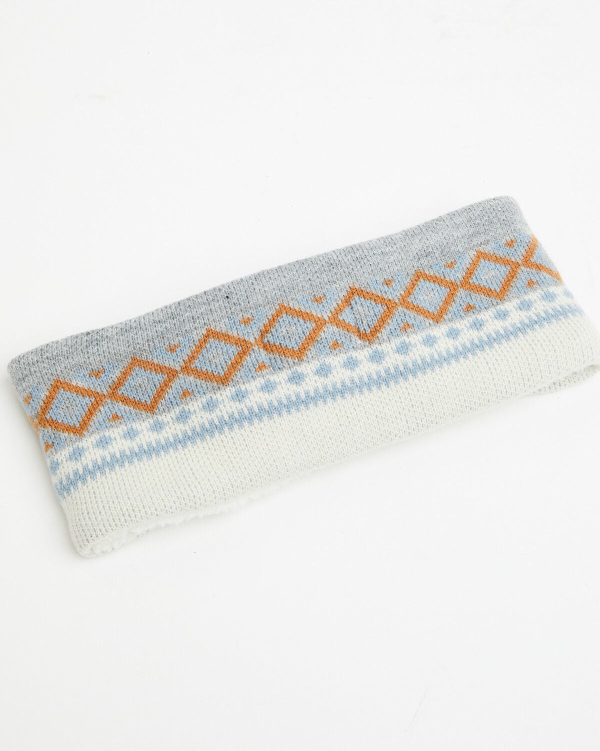 Image #1 - Idyllwind Women's Appaloosa Southwestern Knit Ear Warmer, Cream/blue, hi-res