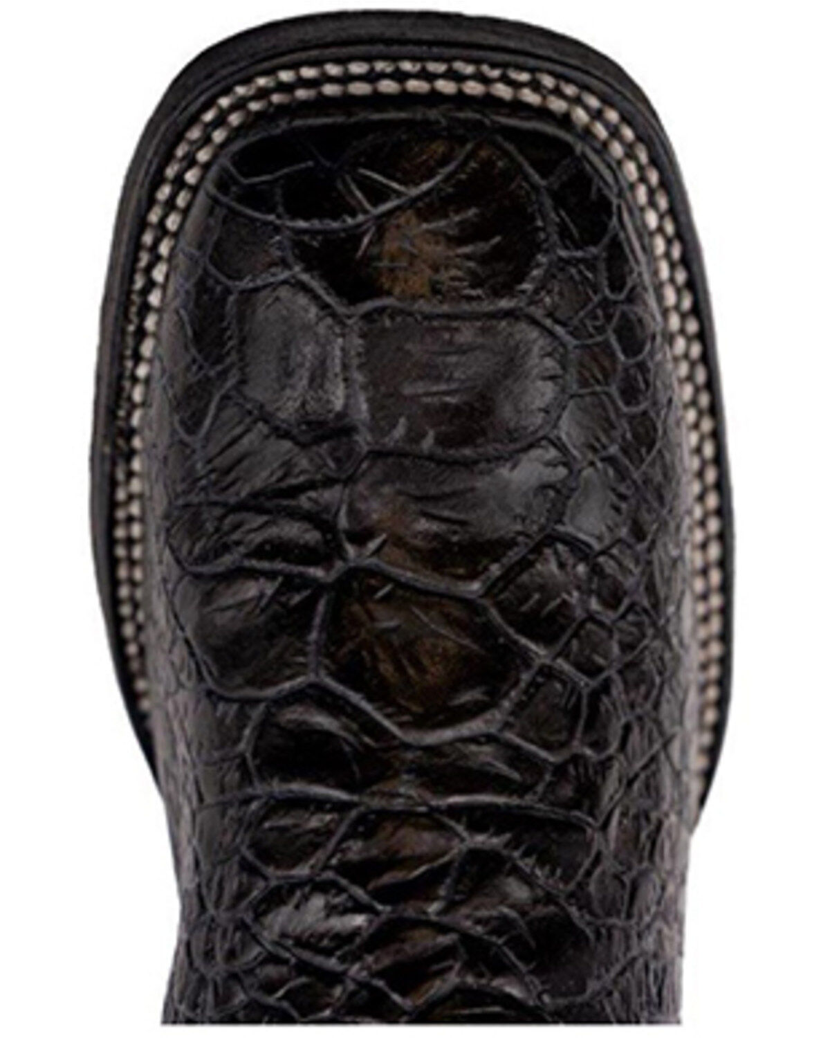 Image #6 - Ferrini Men's Kai Performance Western Boots - Broad Square Toe, Black, hi-res