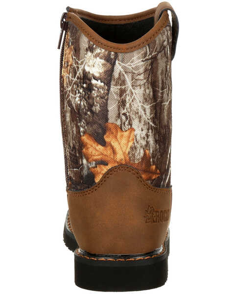 Image #3 - Rocky Boys' Outdoor Western Boots - Round Toe, , hi-res
