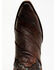 Dan Post Men's Exotic Ostrich Leg Western Boots - Snip Toe , Brown, hi-res