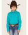 Image #1 - Shyanne Girls' Rhinestone Long Sleeve Western Button Down Shirt, , hi-res
