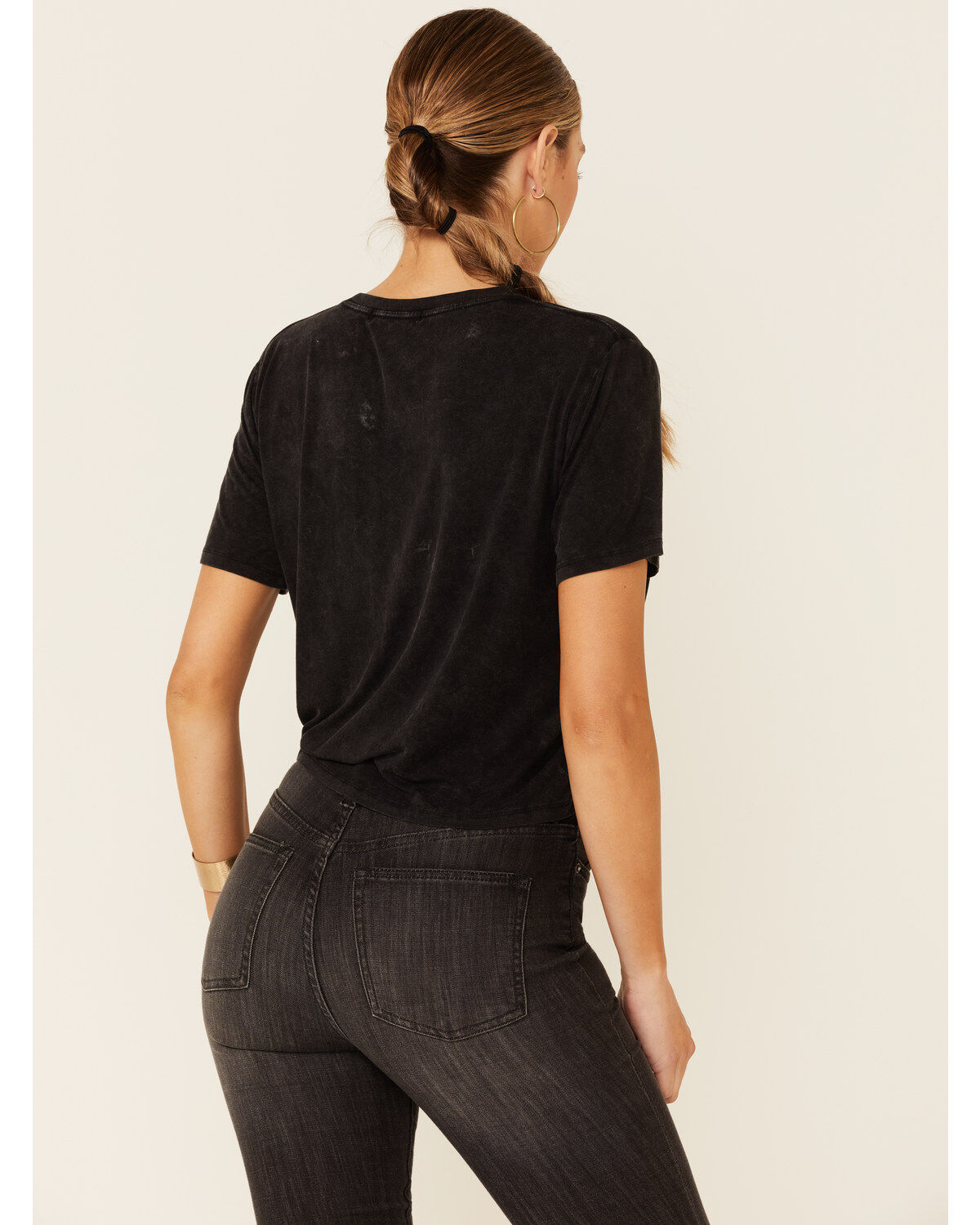 Image #4 - Rock & Roll Denim Women's Tacos Tacos Tacos Graphic Short Sleeve Tee, Charcoal, hi-res