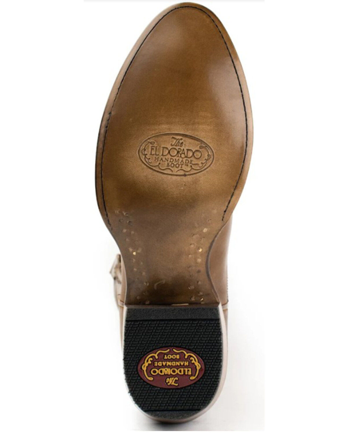 Image #7 - El Dorado Men's Embroidered Design Western Boots - Round Toe, Chocolate, hi-res