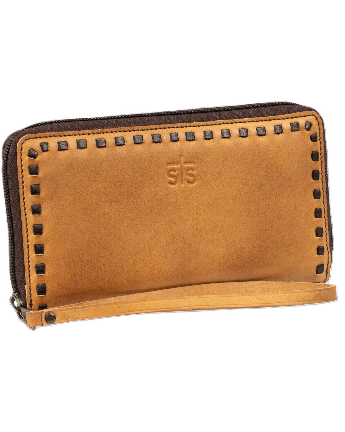 STS Ranchwear by Carroll Women's Bandera Berkley Bifold Wristlet Wallet, Caramel, hi-res