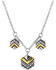 Montana Silversmiths Women's Charmed Chevron Silver Necklace, Silver, hi-res
