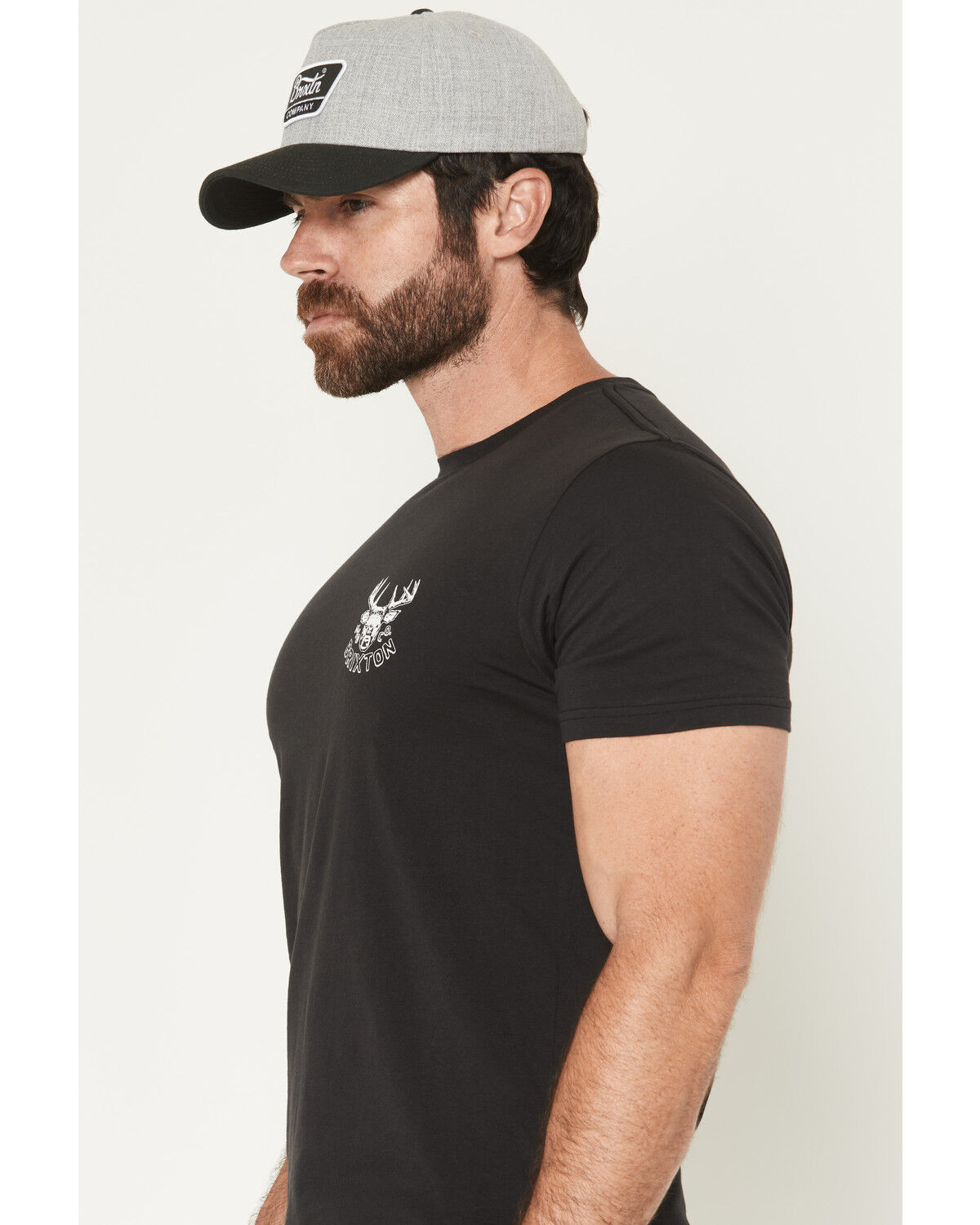 Image #3 - Brixton Men's Berrick Short Sleeve Graphic T-Shirt, Black, hi-res