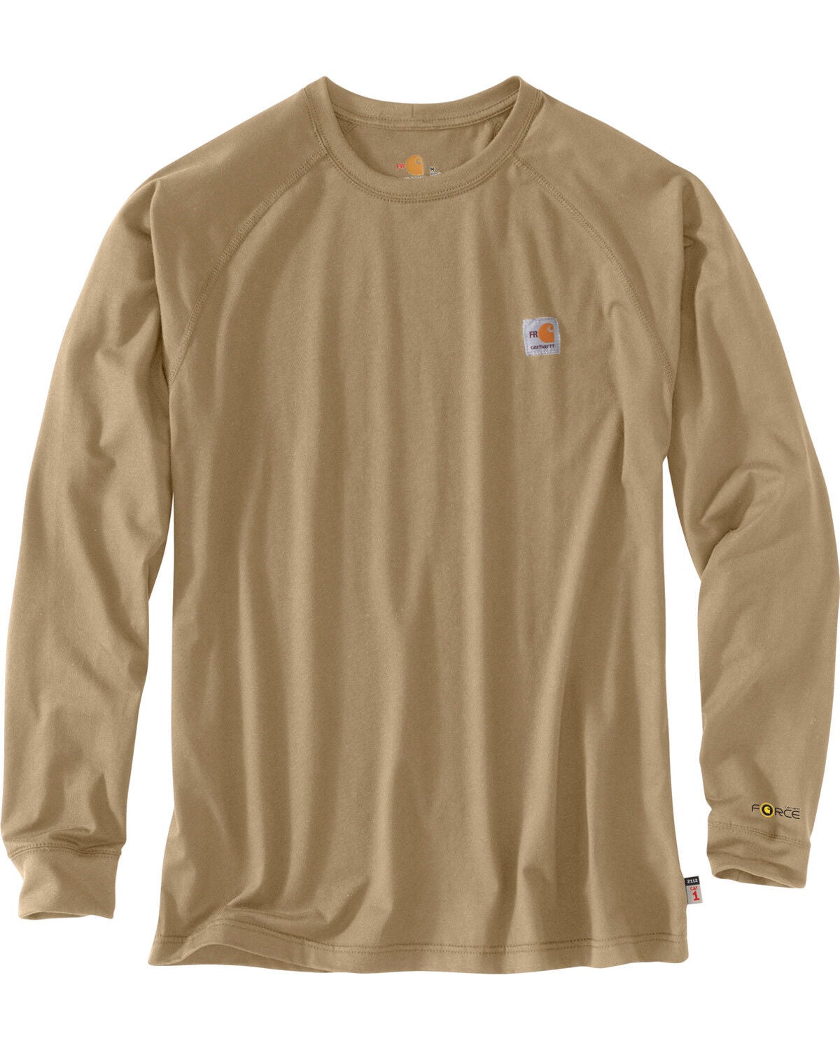 Image #1 - Carhartt Force Men's FR Long Sleeve Work T-Shirt, , hi-res